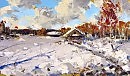 Зимка. Этюд.картон,масло.15х20.2008г.