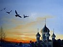 Рассвет над Суздалем.