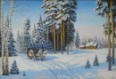 Тройка в заснеженном лесу