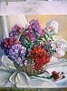 флоксы в корзине