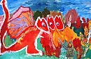 Сафиулина Софья  7 лет "Змей Горыныч"  преп. Бородич  М. Г.