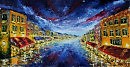 Ночной пейзаж: Летний ВЕЧЕР 284. Художник Рыбаков.