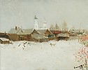 " Зима в Боровске",70/90,холст/масло,2012г.