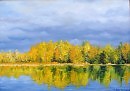 Осень,река,50х70,х.м.,2008