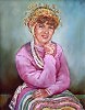 Портрет Любы в мокшанском костюме.