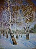 Февральская лазурь, свободная копия И.Э.Грабаря