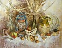 "Натюрморт с яблоком" 70/90 холст масло