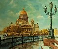 Исаакиевский собор летним дождем