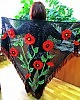 Накидка с маками