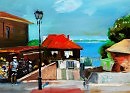 дом с красной крышей