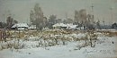 Деревня зимой  2019 х.двп.м  25х50(01.10)