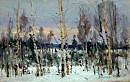 Февраль. Берёзки    2020 х.двп.м 30х50 (02. 05)