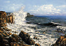 № 73  Прибой.  2014 г. Холст, масло. 50 х 70 см. Нет в наличии.