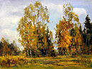 Октябрь. Солнечно 2009 х.м 30х40 (10.10)