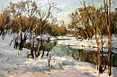 Весна. Речка 1998 двп.м 40х60 (03.260