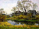 Баньки у пруда 2009 х.м 30х40 (10.23)