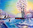 Зима в деревне